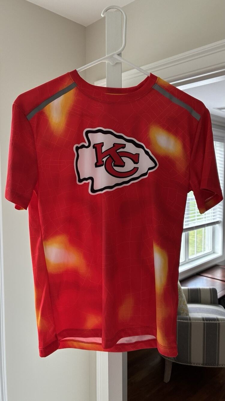 Youth Outerstuff Red Kansas City Chiefs End Zone Dri-Tek T-Shirt